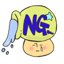 Mr. Aquarius mushroom sticker #11599934