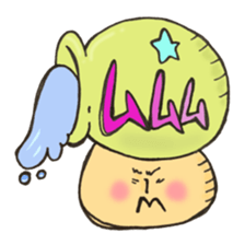 Mr. Aquarius mushroom sticker #11599964