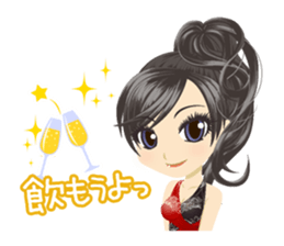 Daily conversation of hostesses sticker #11600072