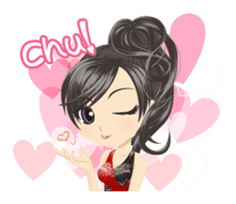 Daily conversation of hostesses sticker #11600076