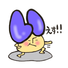 Hiragana letter mushroom 2 sticker #11600089