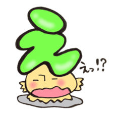 Hiragana letter mushroom 2 sticker #11600091