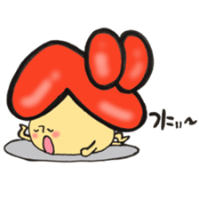 Hiragana letter mushroom 2 sticker #11600114