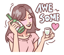 AsB - 122 Soju Friends (Comic Reaction) sticker #11600249