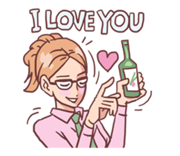 AsB - 122 Soju Friends (Comic Reaction) sticker #11600252
