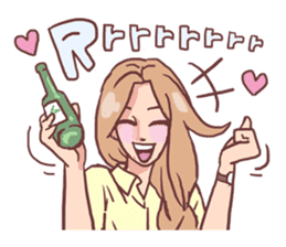 AsB - 122 Soju Friends (Comic Reaction) sticker #11600255