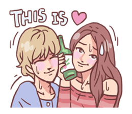 AsB - 122 Soju Friends (Comic Reaction) sticker #11600261