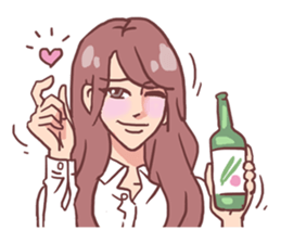 AsB - 122 Soju Friends (Comic Reaction) sticker #11600264