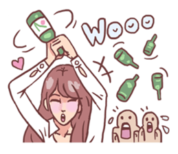 AsB - 122 Soju Friends (Comic Reaction) sticker #11600266