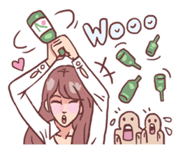 AsB - 122 Soju Friends (Comic Reaction) sticker #11600266