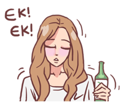 AsB - 122 Soju Friends (Comic Reaction) sticker #11600270
