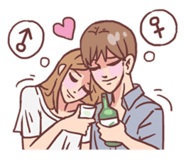 AsB - 122 Soju Friends (Comic Reaction) sticker #11600271