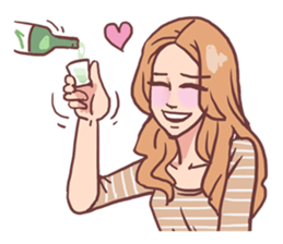 AsB - 122 Soju Friends (Comic Reaction) sticker #11600273