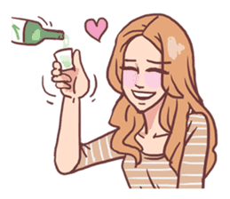 AsB - 122 Soju Friends (Comic Reaction) sticker #11600273