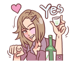 AsB - 122 Soju Friends (Comic Reaction) sticker #11600276