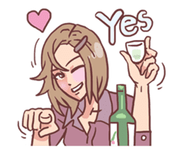 AsB - 122 Soju Friends (Comic Reaction) sticker #11600276