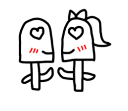 Transparent iced lolly sticker #11600330