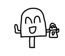Transparent iced lolly sticker #11600331