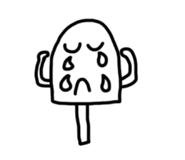 Transparent iced lolly sticker #11600336