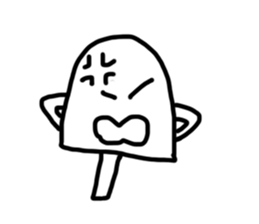 Transparent iced lolly sticker #11600343