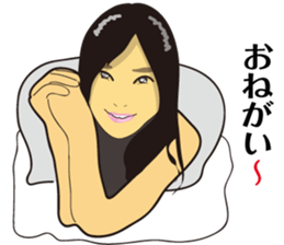 President of a cat, lady and angel sticker #11600580