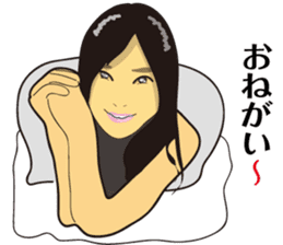 President of a cat, lady and angel sticker #11600580