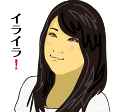 President of a cat, lady and angel sticker #11600588