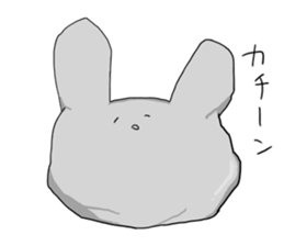 live freely rabbit and cat3. sticker #11601574