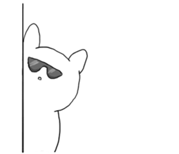 live freely rabbit and cat3. sticker #11601578