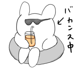 live freely rabbit and cat3. sticker #11601579