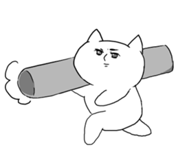 live freely rabbit and cat3. sticker #11601592