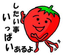 Strawberry ichigo of the hard worker sticker #11602157