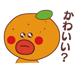 orange stamp love sticker #11603389