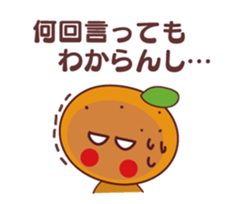 orange stamp love sticker #11603394