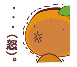 orange stamp love sticker #11603395