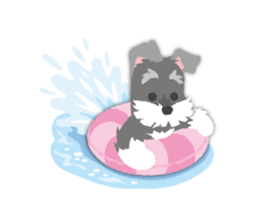 Tuna of Schnauzer 8 Summer sticker #11603845