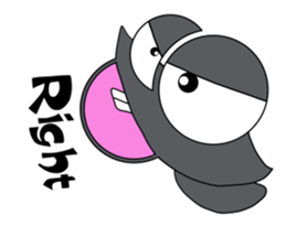 Caterpillar boy(Kem boy) -black- sticker #11603907