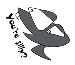 Caterpillar boy(Kem boy) -black- sticker #11603927