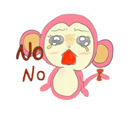 routine life of monkey family sticker #11604551