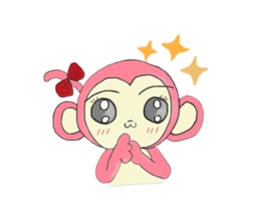 routine life of monkey family sticker #11604561