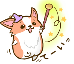 Naughty Corgi 1 sticker #11604602