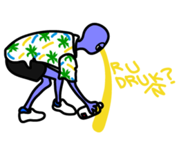 LAZY ALIENS - FIRE sticker #11605293