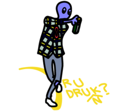 LAZY ALIENS - FIRE sticker #11605295