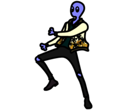 LAZY ALIENS - FIRE sticker #11605299