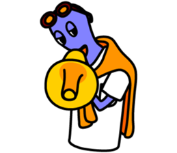 LAZY ALIENS - FIRE sticker #11605304