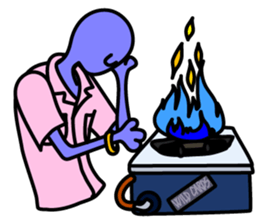 LAZY ALIENS - FIRE sticker #11605305