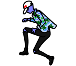 LAZY ALIENS - FIRE sticker #11605308