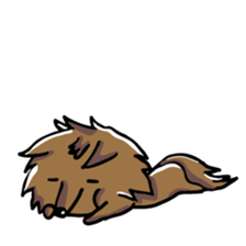 Big Red Riding Hood and little bad wolf sticker #11606058