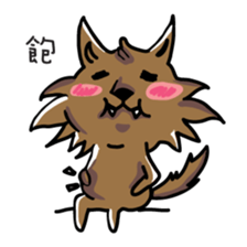 Big Red Riding Hood and little bad wolf sticker #11606064