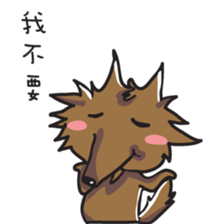 Big Red Riding Hood and little bad wolf sticker #11606073